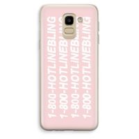 Hotline bling pink: Samsung Galaxy J6 (2018) Transparant Hoesje
