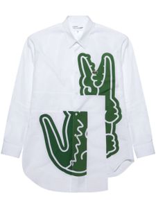 Comme Des Garçons Shirt chemise en coton à logo brodé - Blanc