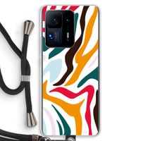 Colored Zebra: Xiaomi Mi Mix 4 Transparant Hoesje met koord
