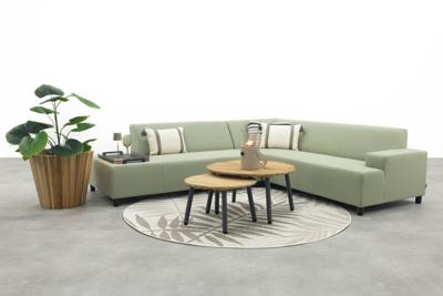 Malaga/Mindo - hoekbank loungeset chaise longue - green