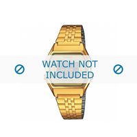 Casio horlogeband LA680WEGA-9BER / LA680WEGA-9B Staal Goud (Doublé) - thumbnail
