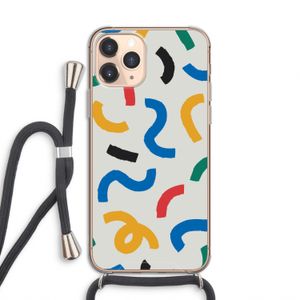 Illustratieve pop 2: iPhone 11 Pro Transparant Hoesje met koord