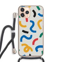 Illustratieve pop 2: iPhone 11 Pro Transparant Hoesje met koord