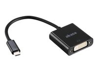Akasa AK-CBCA09-15BK USB DVI-D Zwart kabeladapter/verloopstukje