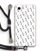 Pluimen: Pixel 3 XL Transparant Hoesje met koord