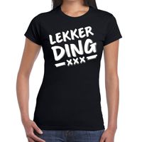 Lekkerding tekst t-shirt zwart dames