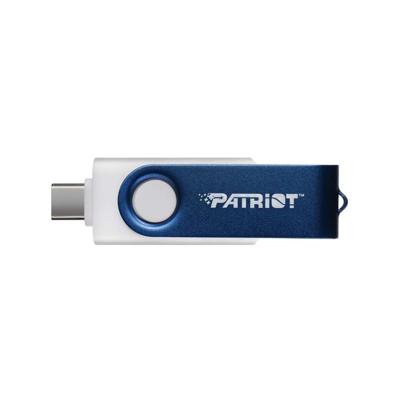 Patriot Memory 64GB Xporter X550 USB flash drive Dual USB A+C (PS64GX550AAD) Wit, Blauw