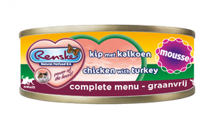 Renske verse mousse kip/kalkoen 70gr kattenvoer
