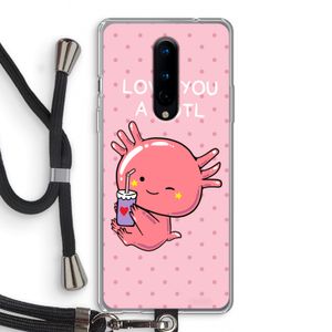 Love You A Lotl: OnePlus 8 Transparant Hoesje met koord