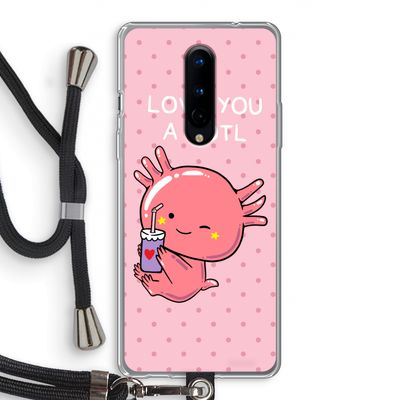 Love You A Lotl: OnePlus 8 Transparant Hoesje met koord