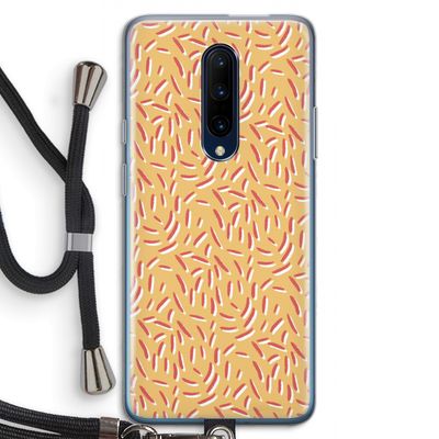 Camouflage: OnePlus 7 Pro Transparant Hoesje met koord