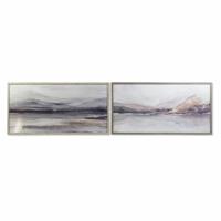 Schilderij DKD Home Decor 124 x 4,5 x 64 cm Berg Modern (2 Stuks)