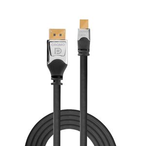 LINDY 36314 DisplayPort-kabel Mini-displayport / DisplayPort Adapterkabel Mini DisplayPort-stekker, DisplayPort-stekker 5.00 m Grijs