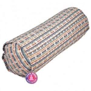 Yogi & Yogini Yoga Bolster Kleurig Rond Katoen - Regenboog - 60 x 16 cm