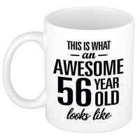 Awesome 56 year cadeau mok / beker 300 ml Awesome 56 year cadeau mok / beker 300 ml