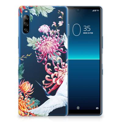 Sony Xperia L4 | TPU Hoesje | Bird Flowers