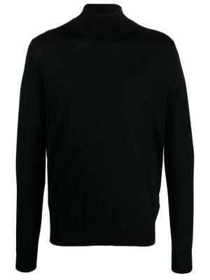 Lanvin pull en laine mélangée à col roulé - Noir