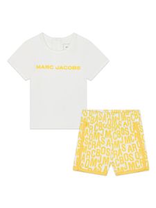 Marc Jacobs Kids ensemble short-t-shirt à logo imprimé - Jaune