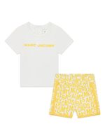 Marc Jacobs Kids ensemble short-t-shirt à logo imprimé - Jaune - thumbnail