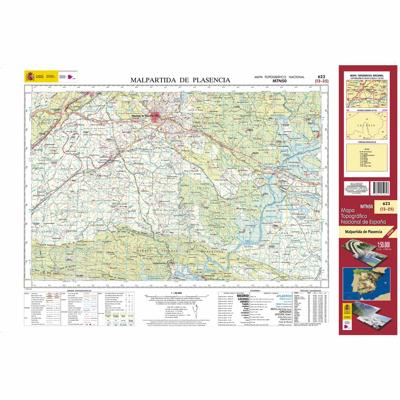 Topografische kaart 623 MT50 Malpartica de Plasencia | CNIG - Instituto Geográfico Nacional1