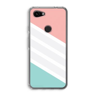 Strepen pastel: Google Pixel 3a Transparant Hoesje