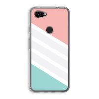 Strepen pastel: Google Pixel 3a Transparant Hoesje