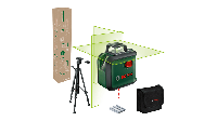 Bosch Groen AdvancedLevel 360°-lijnlaser Set | Inclusief Batterijen & Statief - 0603663BZ1