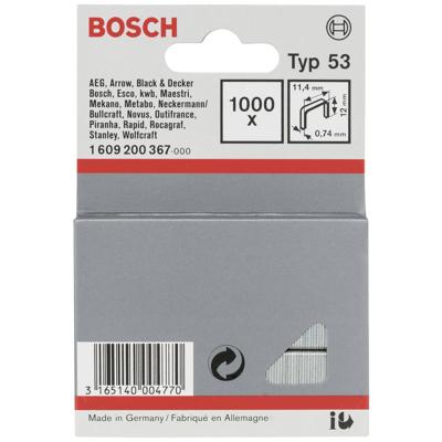 Bosch Accessories 1609200367 Nieten voor tacker Type 53 Afmeting, lengte 12 mm 1000 stuk(s)