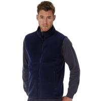 Casual bodywarmer fleece voor heren - donkerblauw - Outdoor kleding - wandelen/fietsen - thumbnail