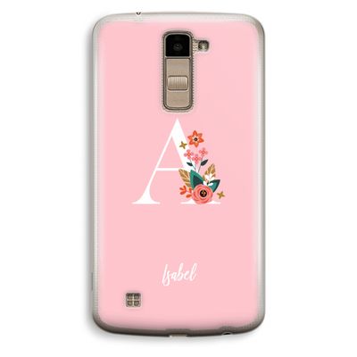Pink Bouquet: LG K10 (2016) Transparant Hoesje