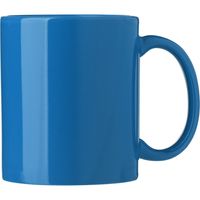 Koffie mokken/bekers Nantes - 1x - keramiek - met oor - kobalt blauw - 300 ml