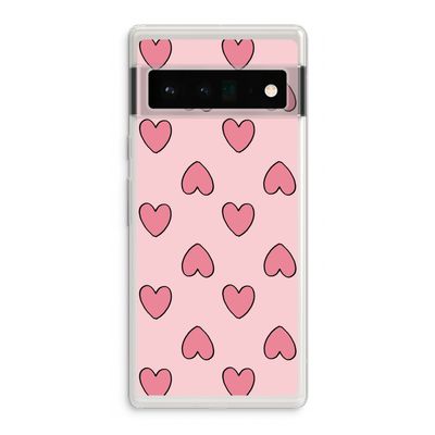 Ondersteboven verliefd: Google Pixel 6 Pro Transparant Hoesje