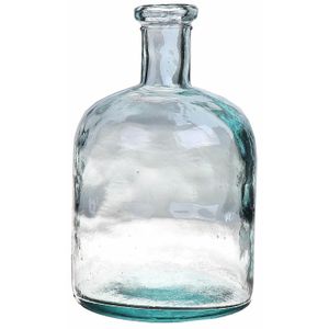 Bellatio Design Bloemenvaas - helder transparant gerecycled glas - D15 x H24 cm   -