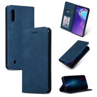 Retro huid voelen Business magnetische horizontale Flip lederen case voor Samsung Galaxy A10 (marineblauw)