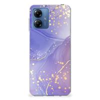Smartphone hoesje voor Motorola Moto G14 Watercolor Paars