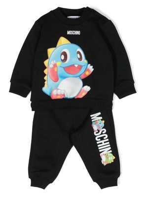 Moschino Kids Trainingspak met print - Zwart Moschino Kids Trainingspak met print - Zwart