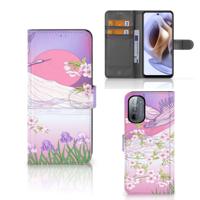 Motorola Moto G31 | G41 | Telefoonhoesje | Met pasjeshouder | Bird Flying