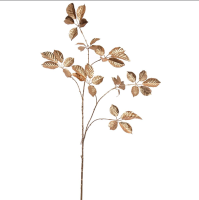 Large leaf 112 cm gold kunstbloem zijde nepbloem - Jasaco
