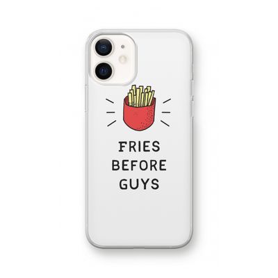 Fries before guys: iPhone 12 Transparant Hoesje