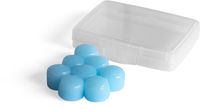 Stopz oordoppen Silicone Aqua, waterbestendig, blauw, blister van 8 stuks