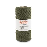 Katia Macrame Cord Twisted 5mm 117 Kleur: Leger groen - thumbnail