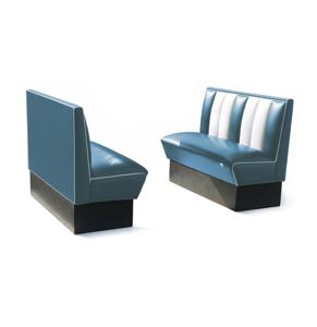 Classic Retro Diner Bank Bel Air HW120 Blauw