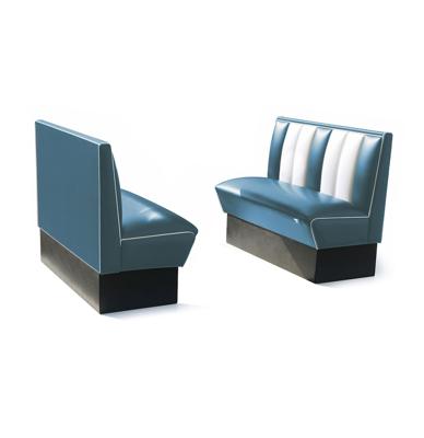 Classic Retro Diner Bank Bel Air HW120 Blauw