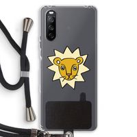Kleine leeuw: Sony Sony Xperia 10 III Transparant Hoesje met koord