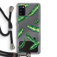 Lange bladeren: Samsung Galaxy A41 Transparant Hoesje met koord