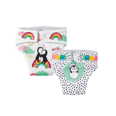 Heless Poppenluiers pinguin 2 stuks, 28-35 cm