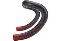 Supacaz - super sticky kush star fade stuurlint zwart / rood inclusief aluminium rode stuurplug