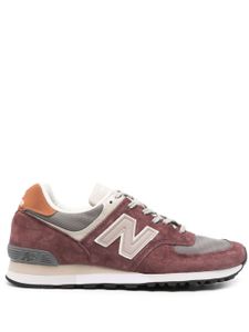 New Balance baskets 576 en daim à empiècements - Rouge