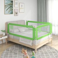 VidaXL Bedhekje peuter 120x25 cm stof groen VidaXL Bedhekje peuter 120x25 cm stof groen