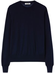 Jil Sander pull en cachemire à col rond - Bleu